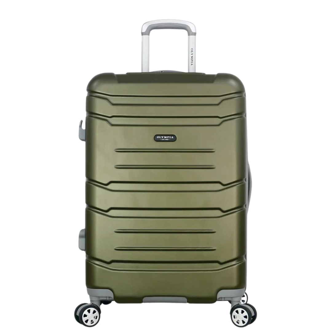 Olympia Denmark 22" Expandable Carry On with Laptop compartment, 8 dual Wheel Spinner